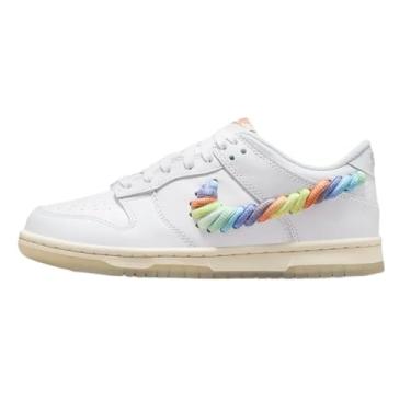 Imagem de Tênis Nike infantil Dunk Low SE (GS) Free 99 Cents CZ2496-001., Branco, 21 BR