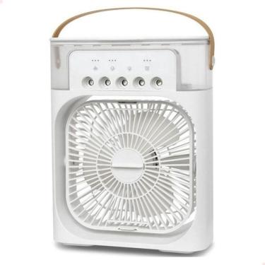 Imagem de Mini Ventilador Refrigerador Umidificador De Ar Led Portátil