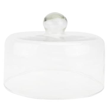 Imagem de Luxshiny 1Peça Tampa Transparente Cúpula de Bolos Proteção À Poeira e Decoração Cozinha Lanches e Doces Branca