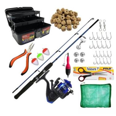 Imagem de Kit De Pesca Completo Maleta Vara 1,20m 6kg e Acessorios - Xingu