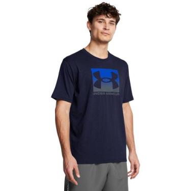 Imagem de Camiseta Sportstyle Under Armour Boxed Sports Masculina, Azul, M
