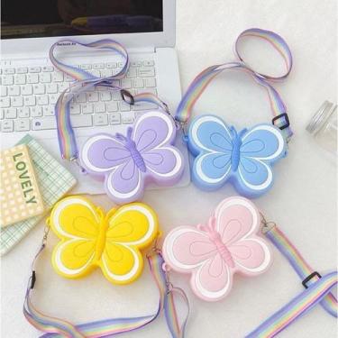 Imagem de Bolsa De Silicone Infantil Criança Borboleta - oem, Cor aleatório