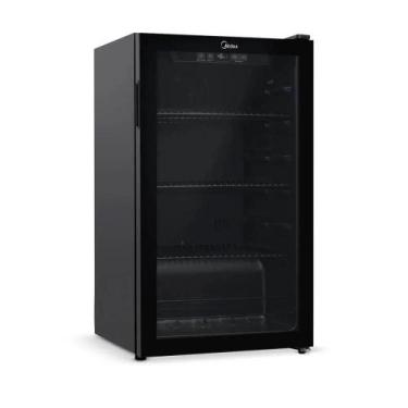 Imagem de Cervejeira Multiuso Midea 96L Frigobar ou Adega, Porta de Vidro e Fros