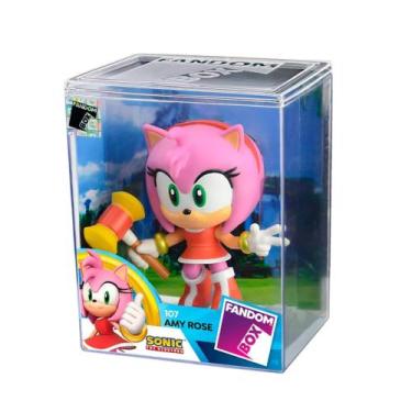 Imagem de Fandom Box Turma do Sonic - Amy Rose Boneco Colecionável Vinil Atóxico