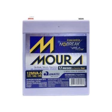Imagem de Bateria Selada Moura 12V 5ah  Vrla Agm - Alarme, Nobreak