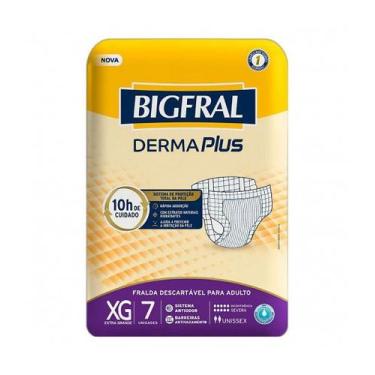 Imagem de Fralda Geriátrica BIGFRAL Derma Plus XG c/7unid. acima de 90 kg