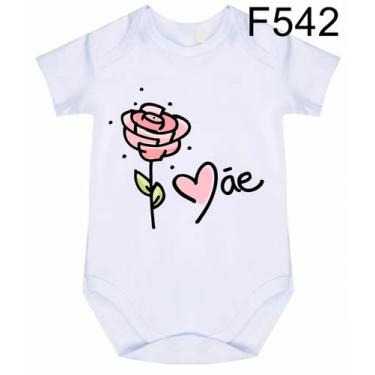Imagem de Body Bebê Frases Mãe F542 - Meu Bebê, Branco, M