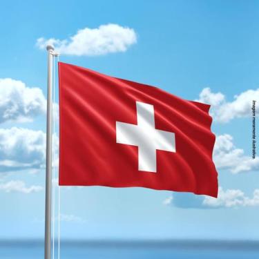 Imagem de Bandeira da Suíça 80cmx140cm Tecido Oxford 100% Poliéster - PRESENTE-B