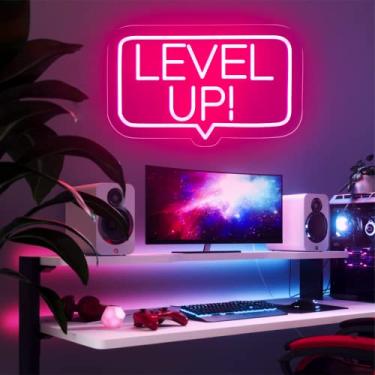 Imagem de Brochao Placa De Neon Para Jogos, Decoração De Sala De Jogos, Decoração De Parede Para Quarto Masculino, Placas De Luz Neon, Presente Para Jogadores, Meninas Adolescentes, Meninos, Quarto, Decoração D