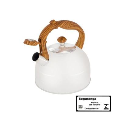 Imagem de Chaleira Wood 2,5 Litros Bege - MOR