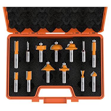 Imagem de Roteador de acabamento nivelado com rolamento duplo, 800.505.11, Orange Grey Metal, Flush Trim Router Bit with Double Bearing