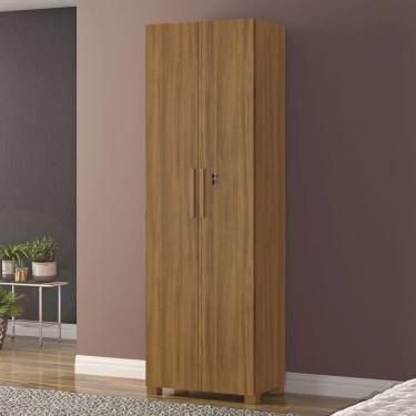 Imagem de Armário Multiuso 2 Portas 4 Prateleiras Leini Freijó Trend - Pnr Móveis