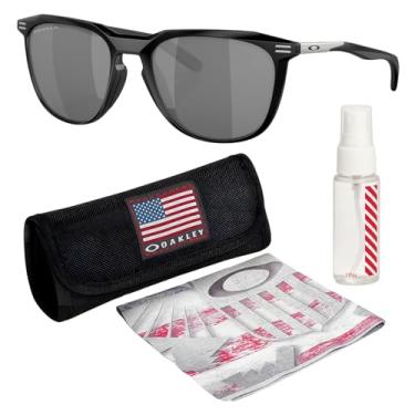 Imagem de OAKLEY Óculos de sol THURSO OO9286 com kit oficial de óculos, Armação preta fosca | Lente polar preta Prizm, 54 mm