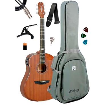 Imagem de Violão Folk Strinberg Sd201 Hcr Mgs Com Bag + Acessórios