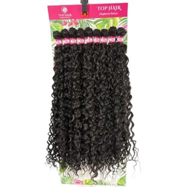 Imagem de Cabelo Cacheado Fibra Bio Humano 70cm 320g 9Telas Top Hair (2# preto natural)
