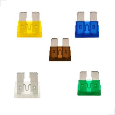 Imagem de Kit 5 Fusíveis Médio Carro Padrão 7,5a 15a 20a 25a E 30a Automotivos 1