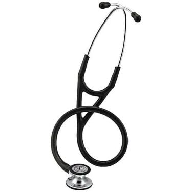 Imagem de Estetoscópio Littmann Cardiology IV Preto com Prata Espelhado 6177