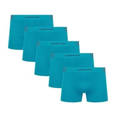Imagem de 5 Cuecas Boxer Infantojuvenil Selene Microfibra Sem Costura, EG, Ocean
