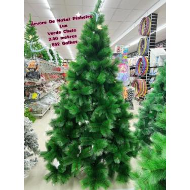 Imagem de Árvore De Natal Pinheiro Luxo Verde Cheio 2,40m 852 Galhos(A0224E) - B