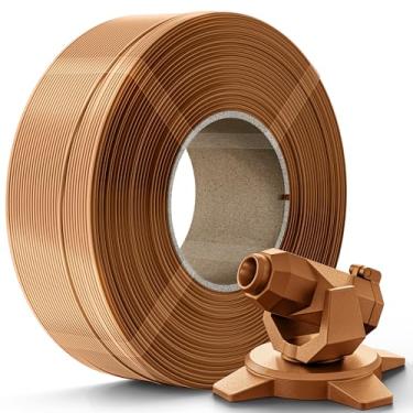 Imagem de Creality Refil de filamento PETG Filamento de impressora 3D de 1,75 mm, refilamento de 1 kg para carretel reutilizável de laboratório bambu, precisão dimensional ± 0,03 mm, marrom