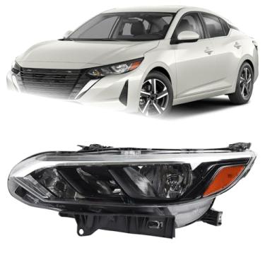 Imagem de KAMDKI Farol de halogênio LH adequado para Nissan Sentra S/SV 2024 2025 Conjunto de farol esquerdo do motorista sem lâmpadas NI2502302 26060-6LY0A 260606LY0A