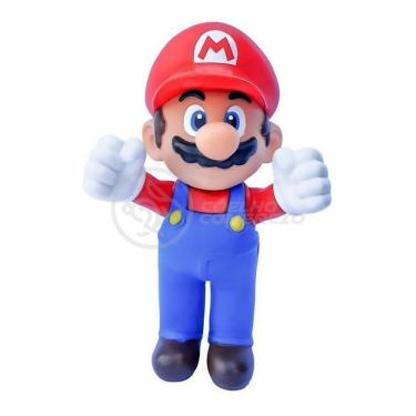 Imagem de Boneco Action Figure Mario Articulado Colecionável Grande Super Size 23cm - Super Mario World