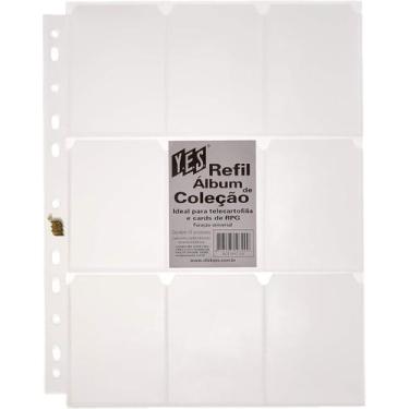 Imagem de 5 folhas plásticas para pasta fichário álbum pokémon yes