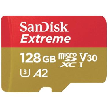 Imagem de Cartão de memória SanDisk Micro SD Para Câmera de Ação 128GB UHS-I com Adaptador - SDSQXAA-128G-GN6MA
