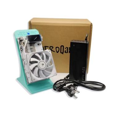 Imagem de in stock NerdQaxe++ 4.8TH/s, Minerador de Bitcoin 4 peças, chip ASIC BM1370 Solo BTC 15J/Th, consumo de energia de 65W, WiFi 2.4G, máquina de mineração de BTC de código aberto