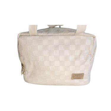 Imagem de Bolsa Térmica Premium 21x17x16cm – Lancheira Compacta para Marmita, Trabalho, Passeio, Academia – Alça de Mão – Ideal para Refeições e Bebidas (Qualidade Durável) (Bege)