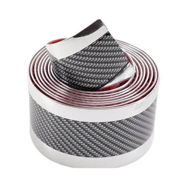 Imagem de Protetor De Soleira De Porta De Carro Em Fibra De Carbono, Película Pr