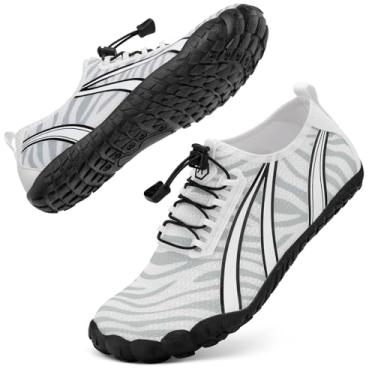 Imagem de Sapatos aquáticos femininos e masculinos adultos para caminhadas, natação, praia, rio, piscina, trilhas, meias aquáticas, protetoras, conforto, bico largo, largura, escalada, férias ao ar livre, 2025