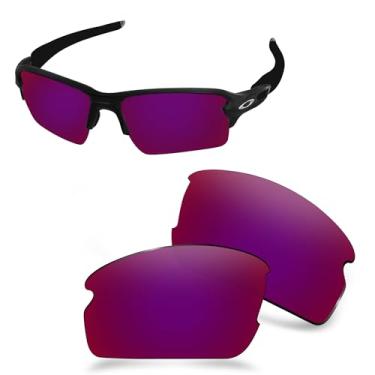 Imagem de AOZAN Lentes de reposição ANSI Z87.1 para óculos de sol Oakley Flak 2.0 XL OO9188, Violet Night, Flak 2.0 XL
