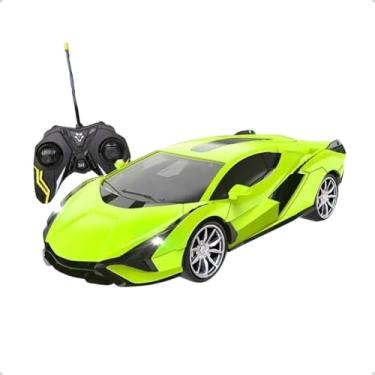 Imagem de Carro de Controle Remoto Sem Fio, Lamborgini Esportivo, Modelo de Speed, Diversão Criança. (Verde)