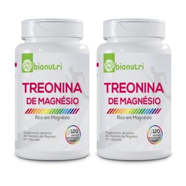 Imagem de Kit 2x Treonato Treonina de Magnésio 120 Cáps Matéria Prima Importada - Bionutri