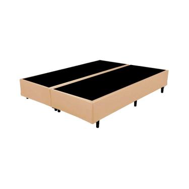 Imagem de Cama Box King Bipartido Bege Sintetico 40x192x203 - F A Elegante