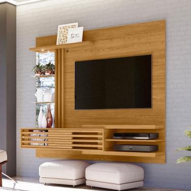 Imagem de Estante Home Theater Bancada Suspensa Ambiente Frizz Supreme Cumaru - Madetec