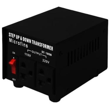 Imagem de Estabilizador de Energia Microfins ST-1000 de 1.000 Watts Bivolt Preto