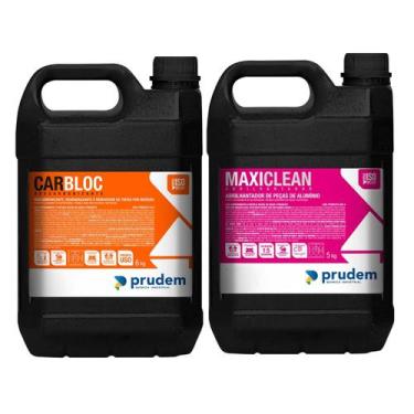 Imagem de Descarbonizante Carbloc + MaxiClean Abrilhantador Aluminio - Prudem Qu