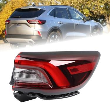 Imagem de KAMDKI Conjunto de luz traseira de LED RH adequado para Ford 2023 2024 2025 Lâmpada traseira de escape do lado direito do passageiro, luz de freio com lâmpadas, luzes traseiras externas