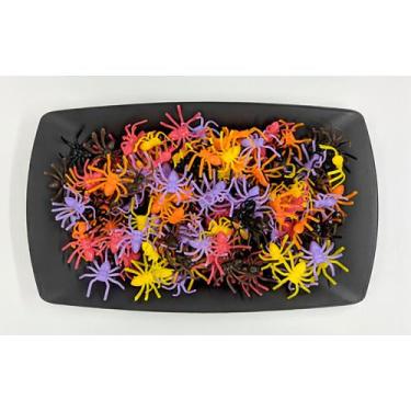 Imagem de 100 Mini Aranhas Assustadoras Pegadinha Festa Halloween Top - VENDEU B
