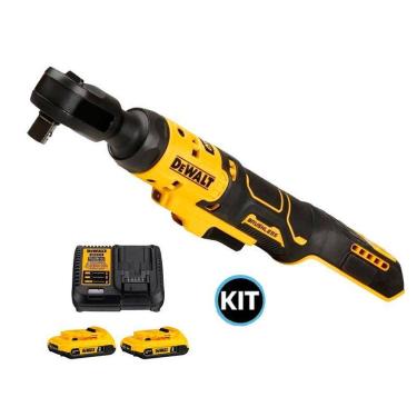 Imagem de Chave Catraca 1/2 Bateria 20V Dewalt Dcf512B-B3 + Kit 2