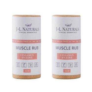 Imagem de Creme de massagem muscular J&L Naturals, dores musculares e articulare