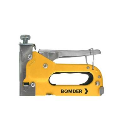 Imagem de Grampeador 3 Em 1 Profissional Madeira Tapeçaria Artesanato - Bomder