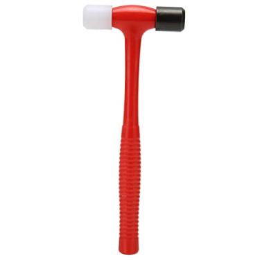 Imagem de Cffuvros Hammer Pequeno de Cabeça Dupla, Martelo de Plástico de Golpe Suave, Alça Constante, Martelo de Plástico Pequeno para Relógio de Jóias Reparando