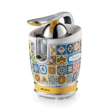 Imagem de Ariete Espremedor de frutas cítricas 413 Positano, espremedor elétrico com alavanca, 2 cones para frutas grandes e pequenas, bico de gotejamento, motor silencioso, espremer profissional, corpo de