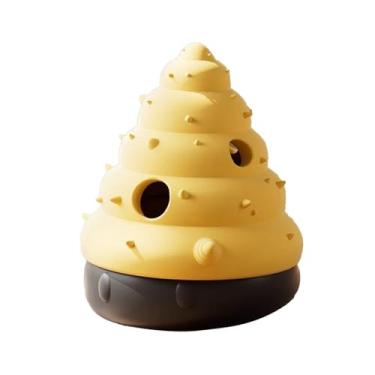 Imagem de Generic Brinquedo dispensador de guloseimas para cães, dispensador de comida de silicone para brincadeiras internas, brinquedo portátil para mastigar e, Concha