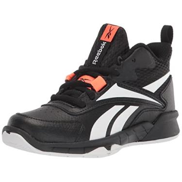 Imagem de Reebok Tênis de basquete masculino More Buckets, Preto/branco/laranja flare, 15