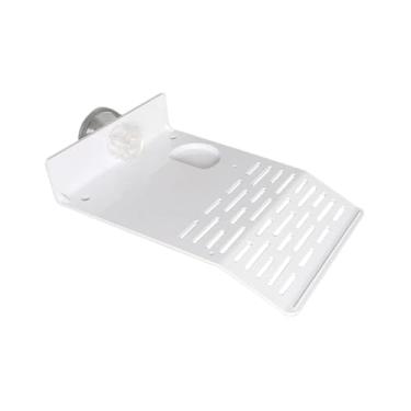 Imagem de Bothyi Plataforma de aquecimento para tartarugas, doca branca para répteis, com ventosa, plataforma de bronzeamento artificial para tanque de água de animais, M