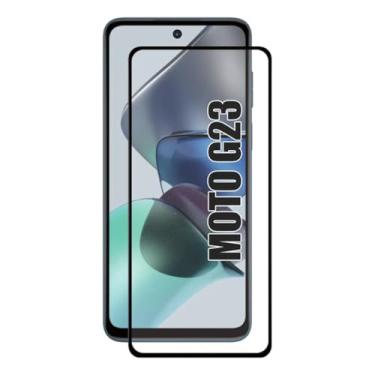 Imagem de [GL CASES] Película Motorola Moto G23 Vidro Temperado Anti Risco 3D 9H Proteção Pelicula Motorola Moto G23 Com Cobertura Total Da Tela + Kit Limpeza Para Aplicação Livre De Bolhas